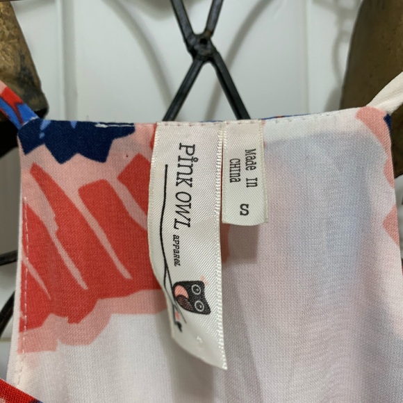 Pink Owl Floral Maxi Dress | Size Small - Picture 5 of 5